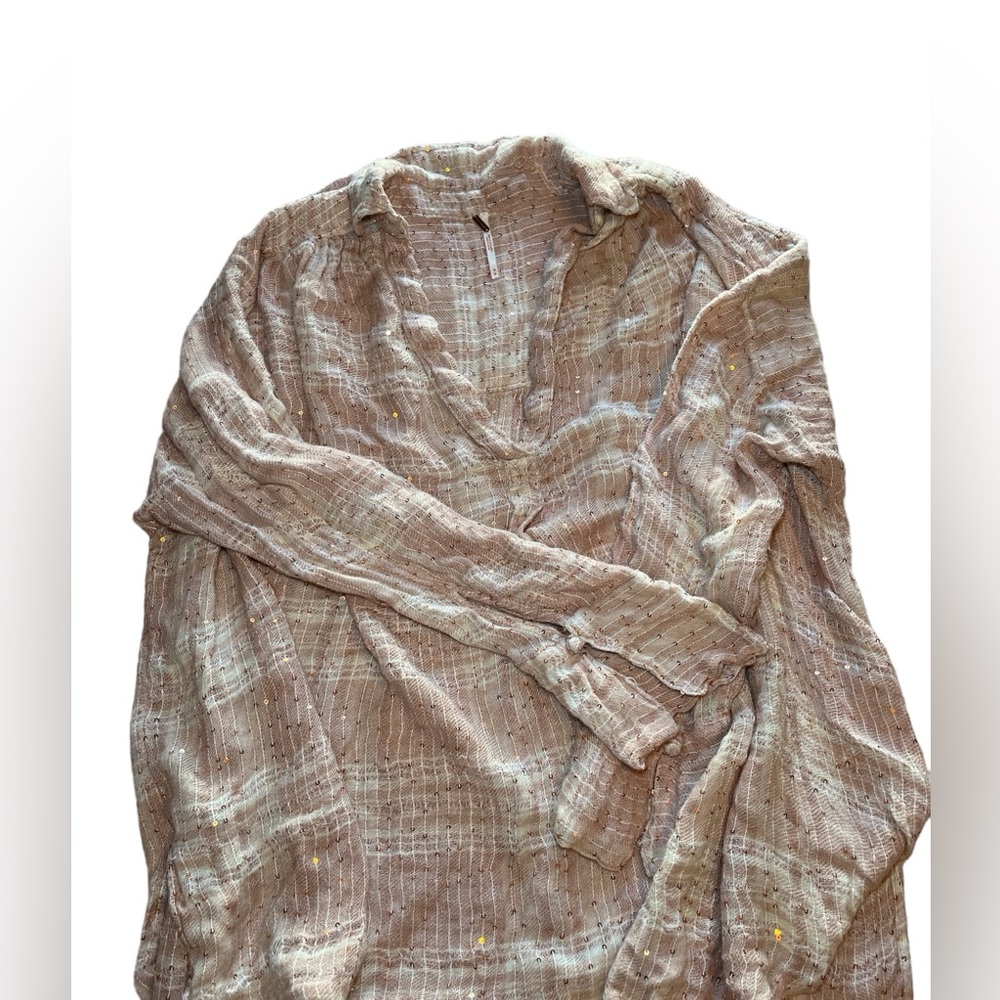 Free people long sleeve shirt